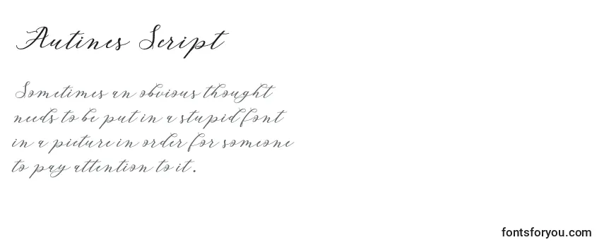 フォントAutines Script