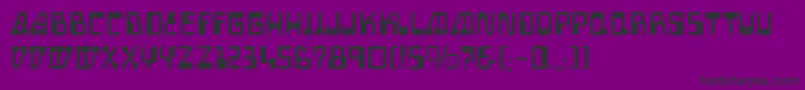 Auto Mission Font – Black Fonts on Purple Background