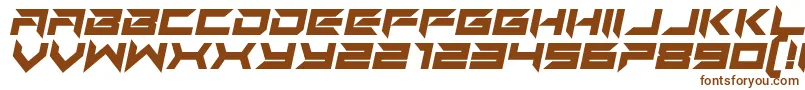 Шрифт Auto Mode Italic – коричневые шрифты на белом фоне