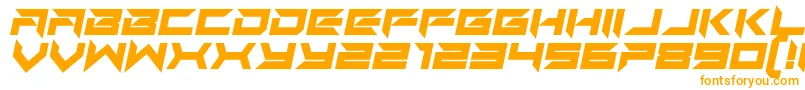 Шрифт Auto Mode Italic – оранжевые шрифты