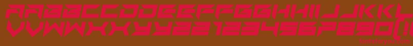 Auto Mode Italic Font – Red Fonts on Brown Background