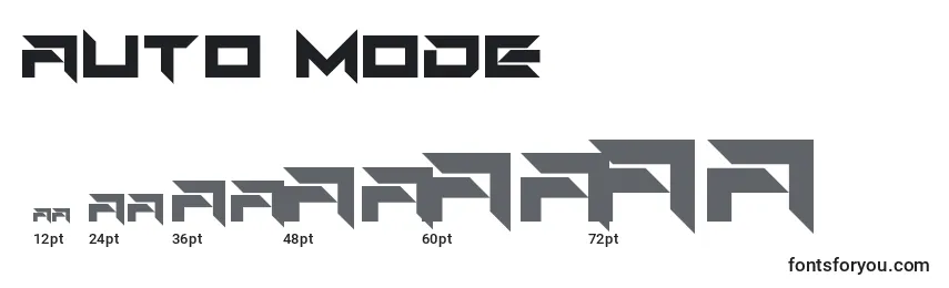 Размеры шрифта Auto Mode
