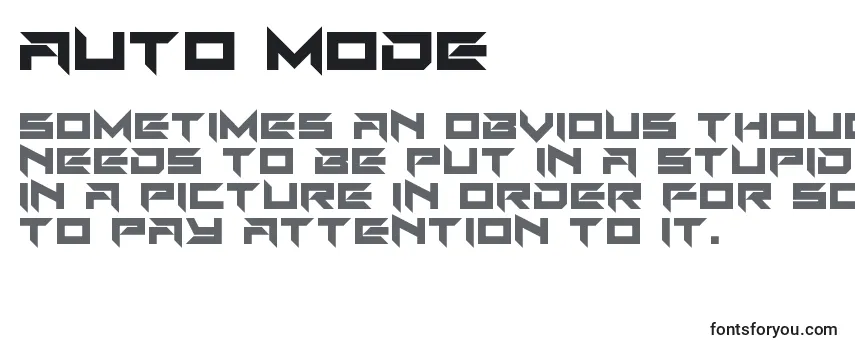 Review of the Auto Mode Font