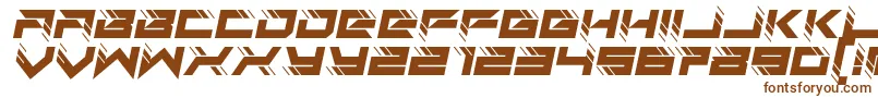 Шрифт auto techno italic – коричневые шрифты на белом фоне