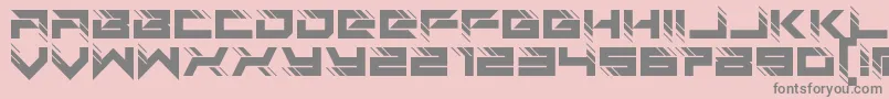 auto techno Font – Gray Fonts on Pink Background