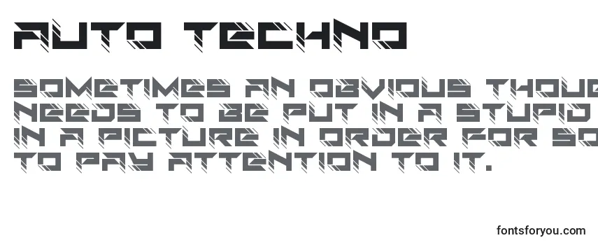 Auto techno Font