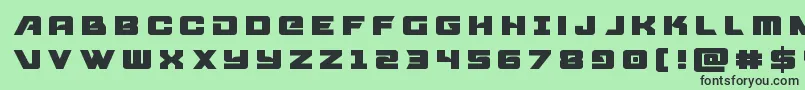 Aircruisertitle Font – Black Fonts on Green Background