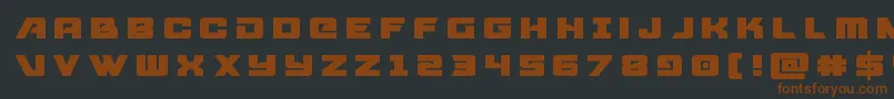 Lisätietoja Aircruisertitle-fontista Aircruisertitle-fontti – ruskeat fontit mustalla taustalla