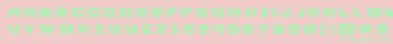 Aircruisertitle Font – Green Fonts on Pink Background