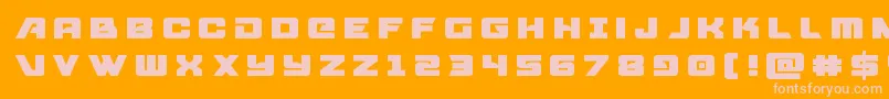 Aircruisertitle Font – Pink Fonts on Orange Background