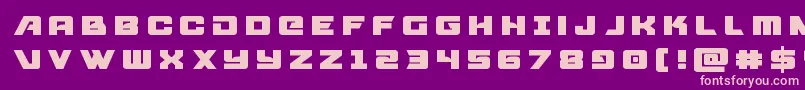 Aircruisertitle Font – Pink Fonts on Purple Background