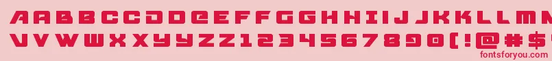 Aircruisertitle Font – Red Fonts on Pink Background