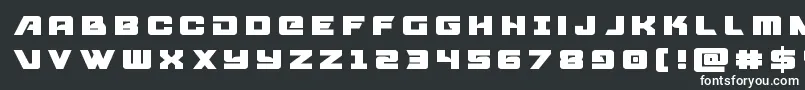 フォントAircruisertitle – 白い文字