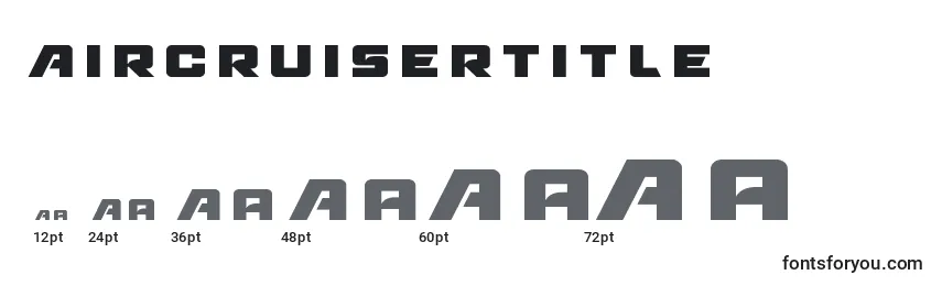 Aircruisertitle font sizes