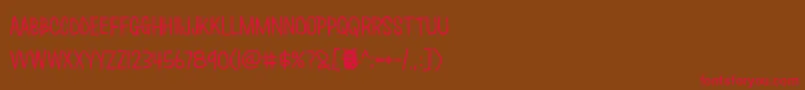 Lovemonster Font – Red Fonts on Brown Background