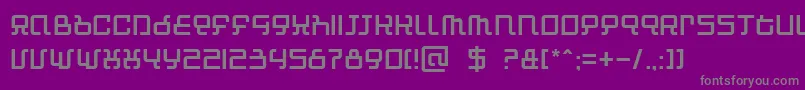 Czcionka automin – szare czcionki na fioletowym tle
