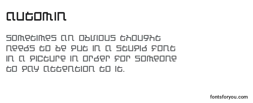 Automin Font
