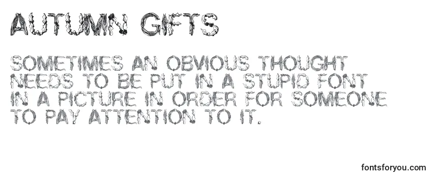 Autumn Gifts Font