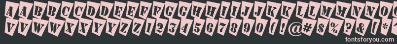AStampercmtw Font – Pink Fonts on Black Background