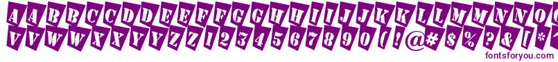 Шрифт AStampercmtw – фиолетовые шрифты