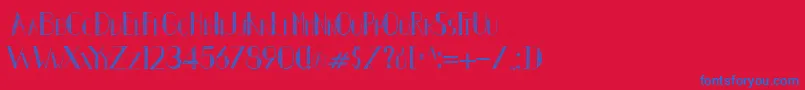 Autumn Leaves new Font – Blue Fonts on Red Background