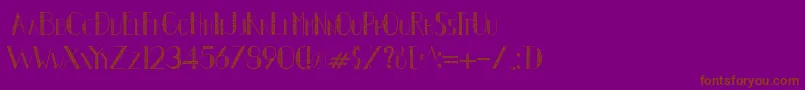 Autumn Leaves new Font – Brown Fonts on Purple Background