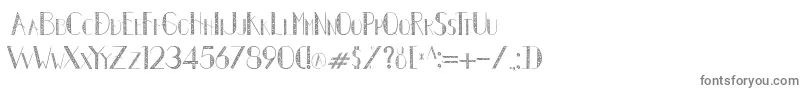 フォントAutumn Leaves new – 白い背景に灰色の文字