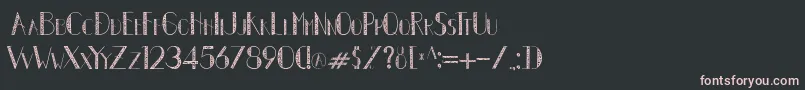 Autumn Leaves new Font – Pink Fonts on Black Background