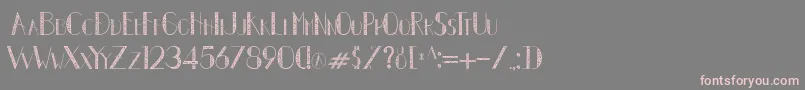 Autumn Leaves new Font – Pink Fonts on Gray Background