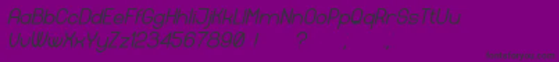 Шрифт Available Italic – чёрные шрифты на фиолетовом фоне