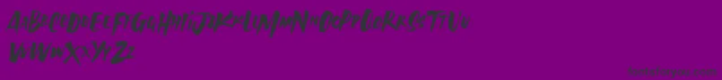 AvailaBrush Demo Font – Black Fonts on Purple Background