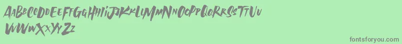 AvailaBrush Demo Font – Gray Fonts on Green Background