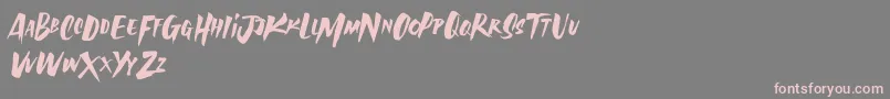 AvailaBrush Demo Font – Pink Fonts on Gray Background