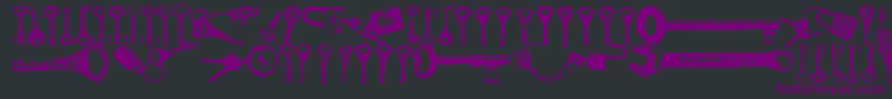 Avain Font – Purple Fonts on Black Background