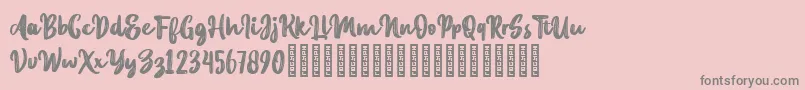 Avant Grande Demo Font – Gray Fonts on Pink Background