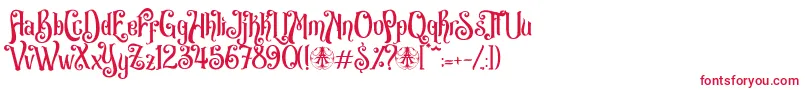 Avarta Cadavra Personal Use Only Font – Red Fonts on White Background