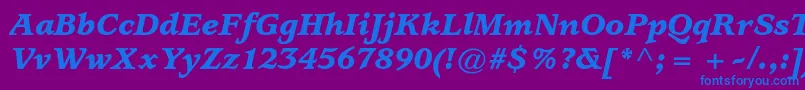 fuente UsherwoodstdBlackitalic – Fuentes Azules Sobre Fondo Morado