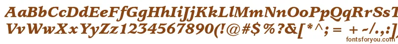 UsherwoodstdBlackitalic-fontti – ruskeat fontit