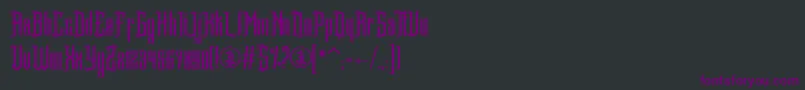 フォントAvartequero Personal Use Only – 黒い背景に紫のフォント