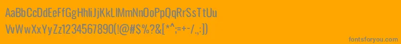 フォントavatarock – オレンジの背景に灰色の文字