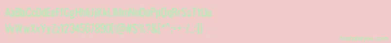 avatarock Font – Green Fonts on Pink Background