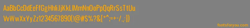avatarock Font – Orange Fonts on Gray Background