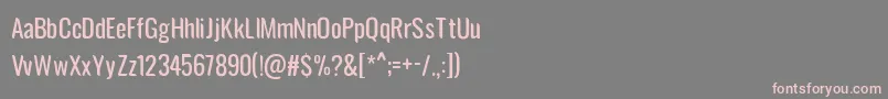 avatarock Font – Pink Fonts on Gray Background