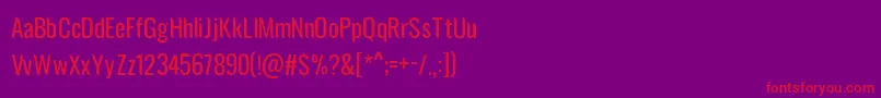 avatarock-Schriftart – Rote Schriften auf violettem Hintergrund