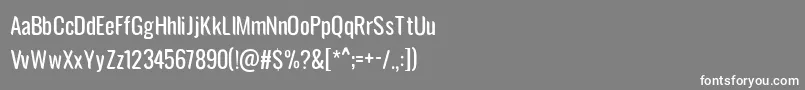 フォントavatarock – 灰色の背景に白い文字