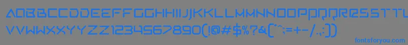 AVCosmos Regular Font – Blue Fonts on Gray Background