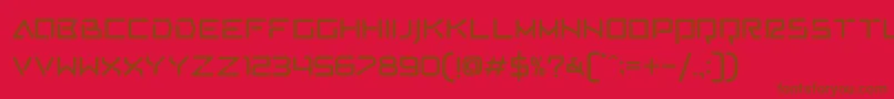 AVCosmos Regular Font – Brown Fonts on Red Background