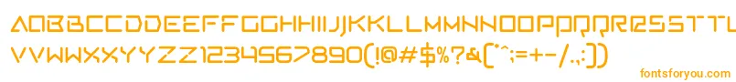 AVCosmos Regular Font – Orange Fonts on White Background