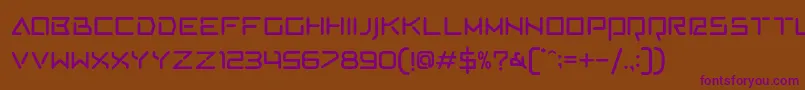 Шрифт AVCosmos Regular – фиолетовые шрифты на коричневом фоне