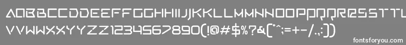AVCosmos Regular Font – White Fonts on Gray Background
